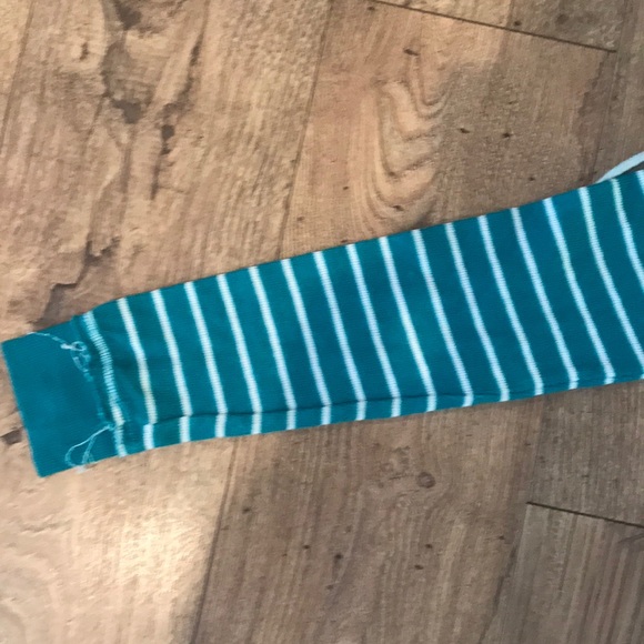 Roxy Teal Striped Sweatshirt - Picture 3 of 8